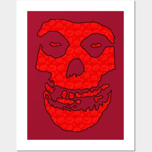 Crimson Ghost - Red Halloween Pumpkins Posters and Art